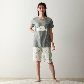 【Disney】 ディズニー Tシャツ＆パイルパンツパジャマ（選べるキャラクター） ◆ S M L LL ◆ ◇ レディース 女性 ルームウェア 部屋着 室内着 上下セット 上下 セット レディースルームウェア ◇