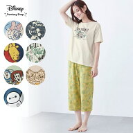 【20%OFF! 6/15(月)23:59迄】◆ S M L LL 3L ◆【Disney】 ディズニー レディーススラブ天竺半袖パジャマ…