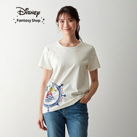 【Disney】 ディズニー 身生地綿100％プリントTシャツ（選べるキャラクター） ◆ S M L LL 3L ◆ ◇ レディース 女性 トップス カットソープルオーバー カットソー プルオーバー レディーストップス ◇