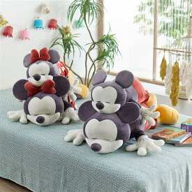 ◆ L ◆【Disney】 ディズニー おもちのような柔らかさの抱き枕 ＜もちはぐ／mochihug！＞「 ミッキーマウス ミニーマウス 」 ◇ ぬいぐるみ 人形 ミッキー ミニー 可愛い おしゃれ もちはぐ ◇
