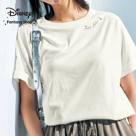 【Disney】 ディズニー 汗ジミが目立ちにくいプリントTシャツ（選べるキャラクター）◆ S M L LL 3L ◆ ミッキー＆フレンズ ドナルドダック プーさんと仲間たち ティンカー・ベル ミッキーモチーフ おしゃれキャット マリー ◆ ◇ レディース 女性 トップス カットソープ