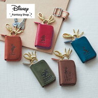 【Disney】 ディズニー 栃木レザー製牛革のスマートキーケース［日本製］「 くまのプーさん ミッキーマウ…