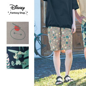 【Disney】 ディズニー ユニセックス水陸両用パンツ（選べるキャラクター） ◆ S M L LL 3L ◆ ミッキーマウス ベイマックス ◆ ◇ レディース 女性 パンツ ズボン ボトムス ボトム ハーフパンツ レディースパンツ ◇