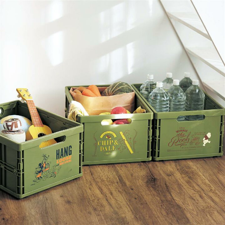 楽天市場 Disney ディズニー 大きいサイズの折りたたみコンテナ ミッキー フレンズ チップ デール くまのプーさん 収納 収納用品 リビング リビング収納 リビング収納用品 収納リビング 新生活 ベルメゾン Disney Fantasy Shop