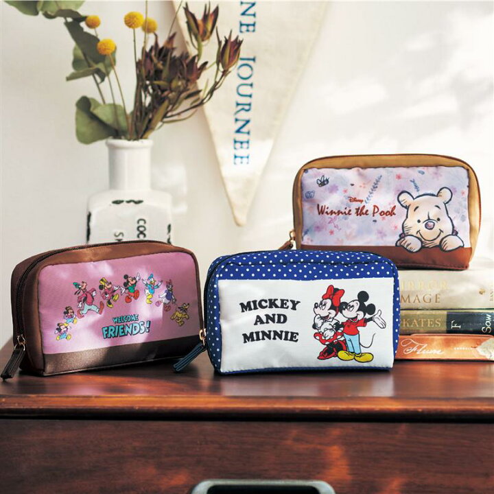 楽天市場 Disney ディズニー 印鑑と通帳が収納できるポーチ ミッキー ミニー くまのプーさん ミッキー フレンズ レディース 女性 ポーチ 化粧ポーチ 小物ポーチ レディースポーチ 小物入れ 可愛い 通帳ケース 通帳ポーチ 通帳 マチあり キャラクター プーさん