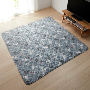 ◆ 約190×190 ◆【Disney】 ディズニー 綿混素材の洗えるキルトラグ「101匹わんちゃん くまのプーさん トイ・ストーリー ベイマックス」 ◇ ラグ ラグマット マット カーペット じゅうたん 絨毯