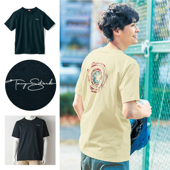 楽天市場 Disney ディズニー マーベル Marvel メンズ 半袖tシャツ アイアンマン キャプテン アメリカ S M L Ll 3l メンズ 男性 トップス カットソープルオーバー カットソー プルオーバー メンズトップス ベルメゾン Disney Fantasy Shop