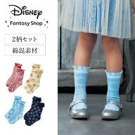 【Disney】 ディズニー ヒロイン気分の靴下2足セット「ラプンツェル エルサ」◆ 13〜15 16〜18 19〜21 ◆…