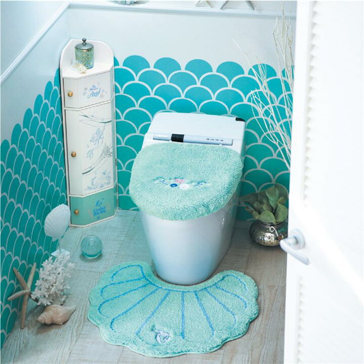楽天市場 標準ﾏｯﾄ Ouﾌﾀｾｯﾄ Disney ディズニー シェル型トイレマット フタカバー アリエル ファブリック トイレタリー トイレファブリック フタカバー マットセット フタカバー トイレマット マット セット 新生活 ディズニープリンセス ベルメゾン