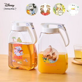 【10%OFF! 9/3 20:00-9/16 9:59】 Disney ディズニー 洗いやすい縦横兼用冷水筒3.0L 「 くまのプーさん ミッキー＆ミニー チップ＆デール スティッチ ベイマックス モアナ ズートピア 」キッチン 冷水筒 大容量 3L 横置き 縦置き 耐熱 麦茶ポット ロック付き グッズ プーさん