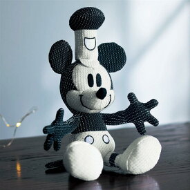 【Disney】 ディズニー フラッシュで光り輝く。ラメニットで作ったマスコットチャーム「蒸気船ウィリー」◇ マスコットチャーム キーホルダー ぬいぐるみ キャラクター かわいい 光る 反射 ミッキーマウス グッズ プレゼント ギフト ◇