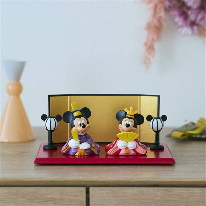 楽天市場】【Disney】 コンパクトに 置ける おひなさま 「 ミッキー 