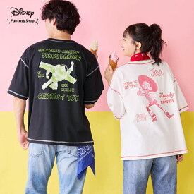 【15%OFF! 9/3 20:00-9/16 9:59】 Disney ディズニー 配色ステッチプリント Tシャツ ◆ トイ・ストーリー バズ・ライトイヤー ジェシー ロッツォ ◆ ユニセックス レディース 女性 トップス カットソー プルオーバー レディーストップス ピクサー