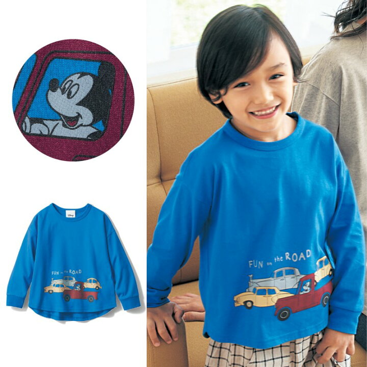 楽天市場 Disney ディズニー キッズ 長袖ｔシャツ ミッキーマウス 100 110 1 130 140 150 子ども 子供 キッズ キッズ服 服 トップス ｔシャツ Tシャツ 長袖 カットソー 男の子 キャラクター ベルメゾン ベルメゾン Disney Fantasy Shop