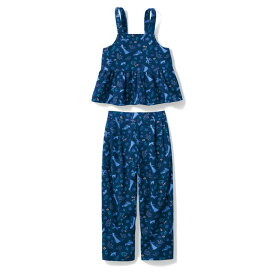 【40%OFF! 10/14 20:00-10/19 9:59】 Disney ディズニー サロペット風 セットアップ 「 エルサ 」◆ 100 110 120 130 140 ◆ 女の子 ジュニア 上下セット コーディネート ポケット 長さ調整 上下 セット 通園 通学 子ども 子供 子ども服 キッズ服 服 アナと雪の女王 秋 秋冬