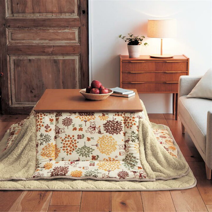 楽天市場 省ｽﾍﾟｰｽﾀｲﾌﾟ長方形 大 Disney ディズニー マイクロファイバーこたつ布団 ミッキーモチーフ ネイビー ティンカー ベル くまのプーさん ファブリック こたつふとん こたつ布団 コタツ布団 長方形 省スペース 洗える ベルメゾン