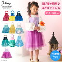 ◆ 110 120 130 140 cm ◆【Disney】ディズニー KIDS エプロン ドレス 「 アナ エルサ ミニーマウス 白雪姫 アリエル ベル ラプンツェル 」◇ プリンセス ディズニープリンセス 服 ワンピース 子供 衣装 子供 クリスマス コスプレ 仮装