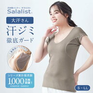 【20％OFF＆送料無料★6/4 20:00~6/11 1:59】【CM配信中！】【新色追加】汗取りインナー サラリスト 綿混…