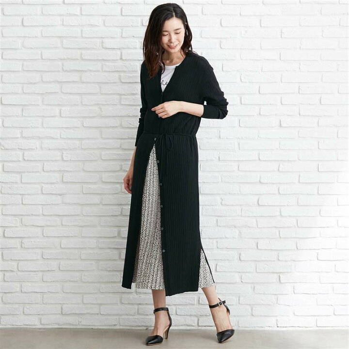 楽天市場 毛玉になりにくいロングニットリブカーディガン ブラック S 97 S 112 M 97 M 112 L 97 L 112 Ll 97 Ll 112 3l 97 3l 112 ベルメゾン レディース カーディガン ボレロ ベスト ニットカーディガン 羽織り Dp ベルメゾン 大人