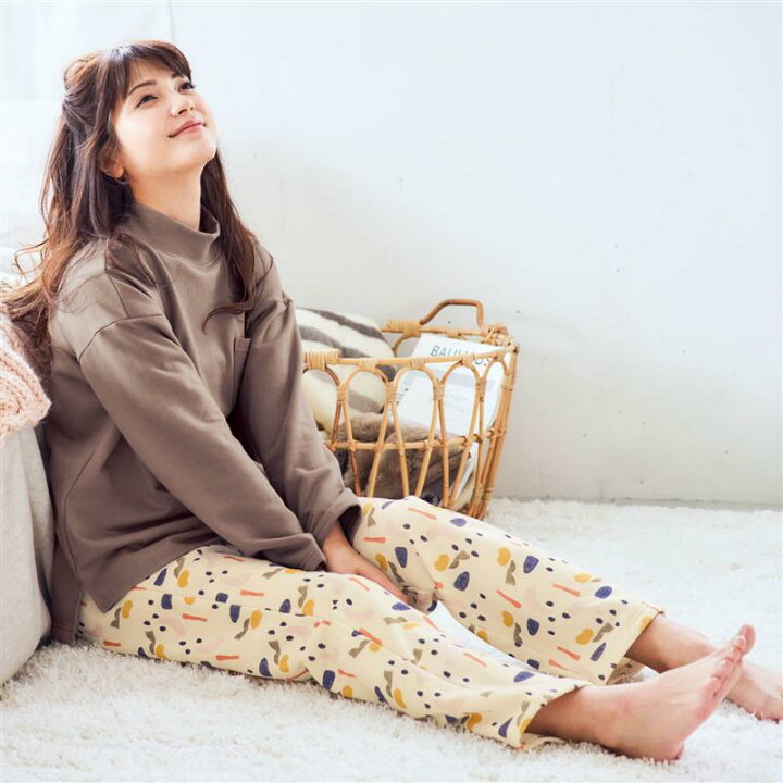楽天市場 Belle Maison ベルメゾン ふっくら綿混あったか裏起毛長袖パジャマ S M L Ll 3l ベルメゾン レディース パジャマ 寝間着 部屋着 ルームウェア 長袖 長ズボン 秋冬 裏起毛 ベルメゾン 大人ファッション