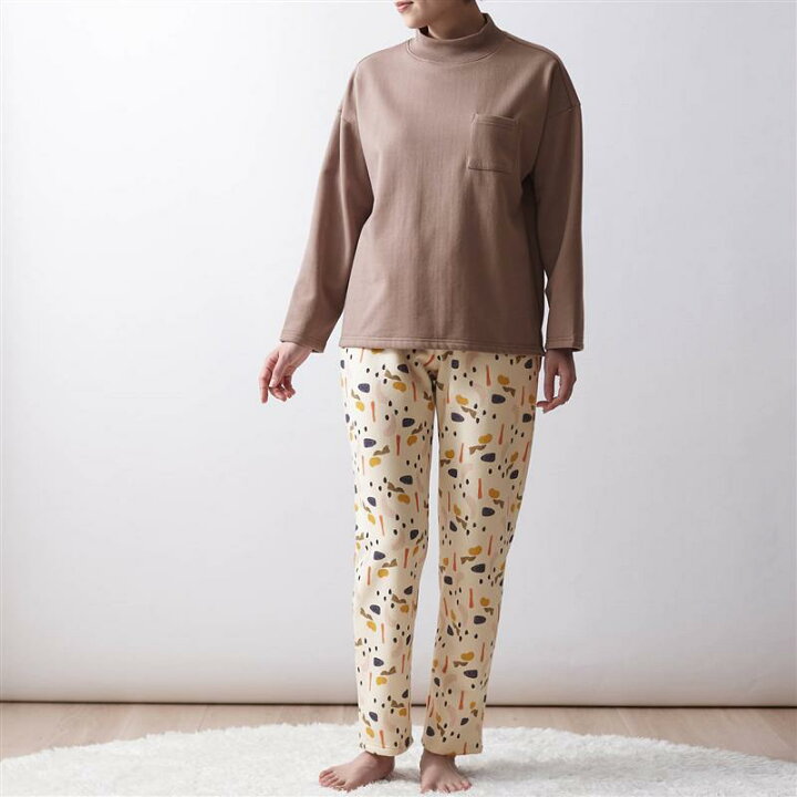 楽天市場 Belle Maison ベルメゾン ふっくら綿混あったか裏起毛長袖パジャマ S M L Ll 3l ベルメゾン レディース パジャマ 寝間着 部屋着 ルームウェア 長袖 長ズボン 秋冬 裏起毛 ベルメゾン 大人ファッション