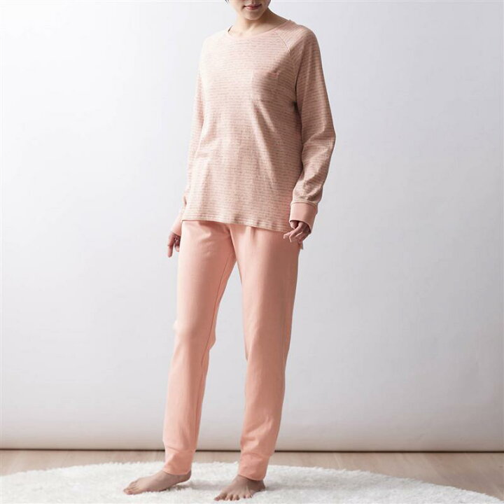 楽天市場 Belle Maison ベルメゾン 綿１００ あったか長袖パジャマレディース ふっくら二重仕立て S M L Ll 3l ベルメゾン レディース パジャマ 寝間着 部屋着 ルームウェア 上下セット 上下 セット ベルメゾン 大人ファッション