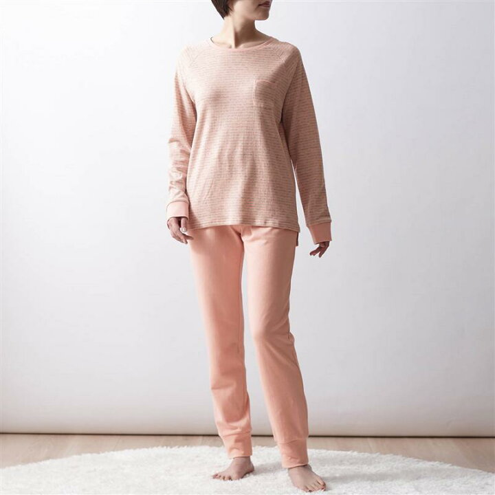 楽天市場 Belle Maison ベルメゾン 綿１００ あったか長袖パジャマレディース ふっくら二重仕立て S M L Ll 3l ベルメゾン レディース パジャマ 寝間着 部屋着 ルームウェア 上下セット 上下 セット ベルメゾン 大人ファッション
