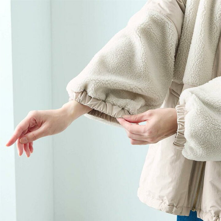 楽天市場】【ベルメゾン】異素材切替え中わたコート ◇ S M L LL 