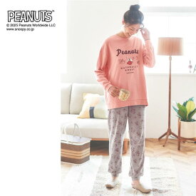 【新色追加】【ベルメゾン】 ピーナッツ/PEANUTS チュニックパジャマ「スヌーピー」 ◆ S M L LL 3L ◆ ◇ レディース ルームウェア 部屋着 パジャマ パジャマ上下 やわらか 接結素材 綿 チュニック丈 かわいい ◇