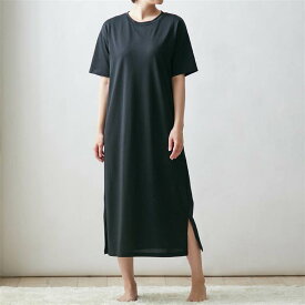 【ベルメゾン】さっと乾く 綿混 くつろぎカップ付きワンピース［ 吸水速乾 ］サラリスト ◆ 3L ◆◇ レディース 女性 ルームウェア ワンピース 部屋着 室内着 ワンピ リラックス 速乾 可愛い シンプル 半袖 カップ付き ◇