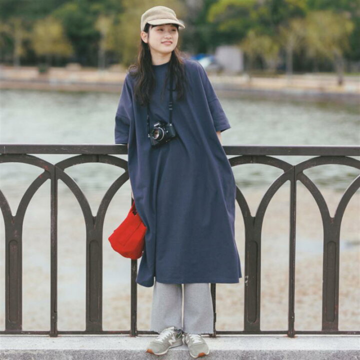 楽天市場 Belle Maison ベルメゾン プリュスボルメ Borme ゆったりワイドワンピース M L レディース 女性 ワンピース ワンピ ロングワンピース ロング レディースワンピース ベルメゾン 大人ファッション