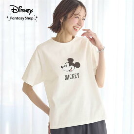 【ベルメゾン】 大人プリントTシャツ「ミッキーマウス」 ◆ S M L ◆◇ レディース 女性 トップス カットソープルオーバー カットソー プルオーバー レディーストップス ◇