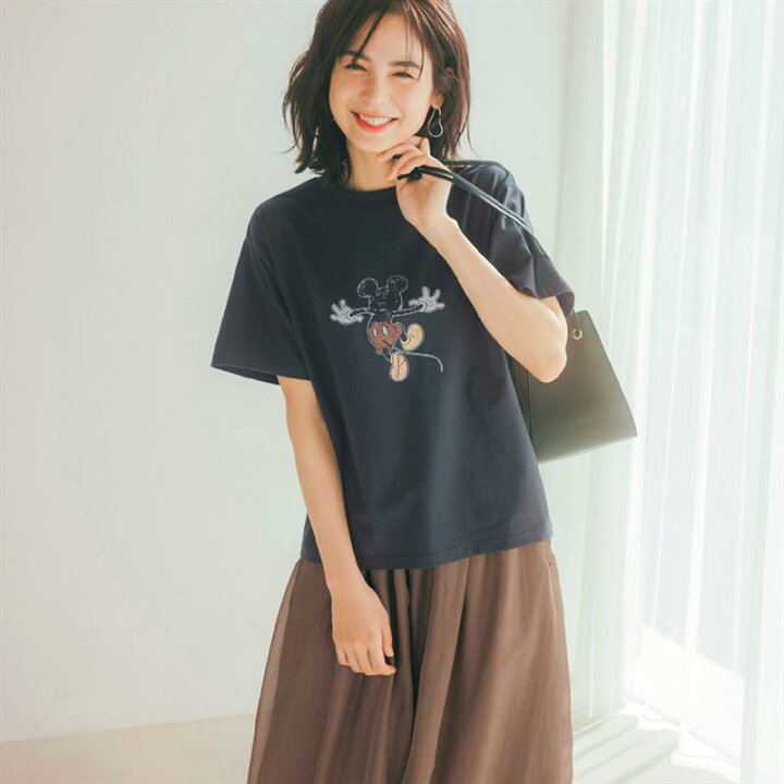 楽天市場】【ベルメゾン】 大人プリントTシャツ「ミッキーマウス  