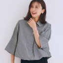 【ベルメゾン】 【石上美津江さんコラボ】ストライプシャツ ◆ ◆◇ レディース 女性 トップス シャツ ブラウス レデ…