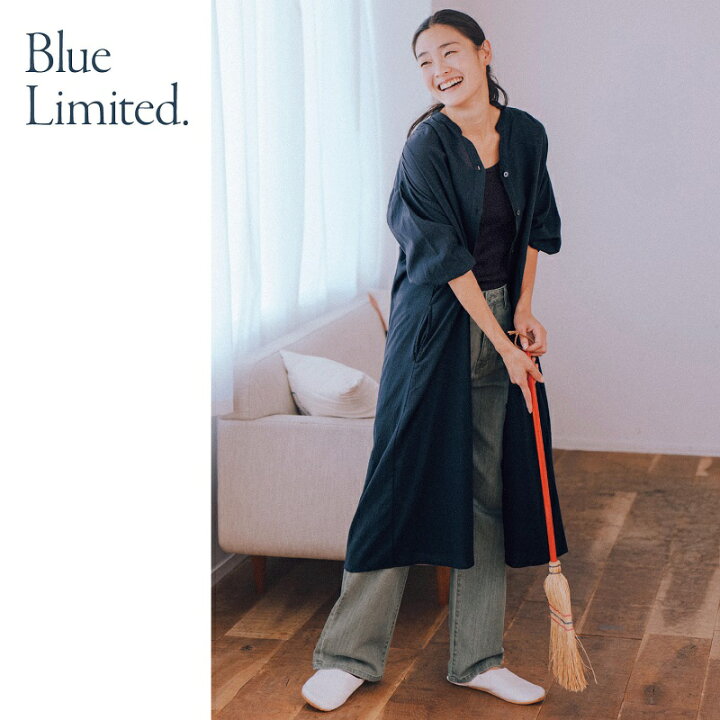 楽天市場 Belle Maison ベルメゾン ブルーリミテッド Blue Limited 綿１００ 楊柳２ｗａｙワンピース M L レディース 女性 ルームウェア 部屋着 ワンピース ワンピ レディースルームウェア ベルメゾン 大人ファッション