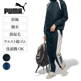 【ベルメゾン】プーマ/PUMA 裏起毛トリコット　ウーブンパンツ ブラック ◆ ◆