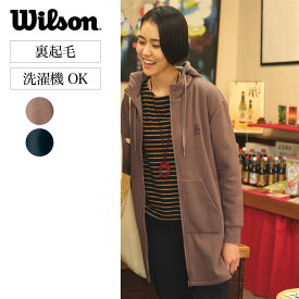 【ベルメゾン】ウイルソン/Wilson ベア刺繍チュニック丈パーカ ブラック ◆ ◆◇ 裏起毛 トップス パーカ 長袖 ◇