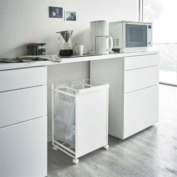 楽天市場 ベルメゾン 目隠し分別ダストワゴン ホワイト ２分別 タワー ｔｏｗｅｒ ゴミ箱 ダストボックス キッチン 台所 収納 リサイクル おしゃれ 家具 インテリアのベルメゾン