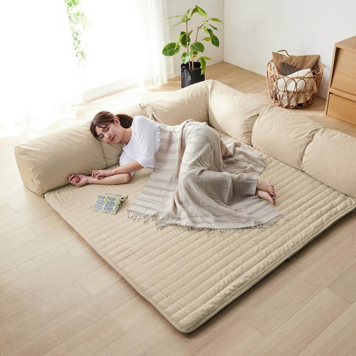 楽天市場】ラグ厚さ4cm ラグが洗える ローソファー セット | 小タイプ 