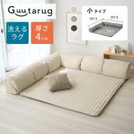 ラグ厚さ4cm ラグが洗える L字 ローソファー セット | 小タイプ 幅167.5cm 奥行167.5cm 高さ31cm | L字 …