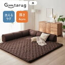 【楽天1位】コーナー ローソファー セット クッション付き ◆ 大 ◆ ソファー ラグ マット ソファ ローソファ フロアクッション フロアマット フロアソファ 無地 おしゃれ リビング クッション