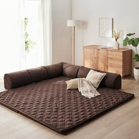 [楽天1位] ラグ厚さ4cm ラグが洗える ローソファー セット | 大タイプ | ラグ マット コーナーソファ ローソファ フロアクッション フロアマット フロアソファ 無地 おしゃれ シンプル ソファー 家族 ファミリー