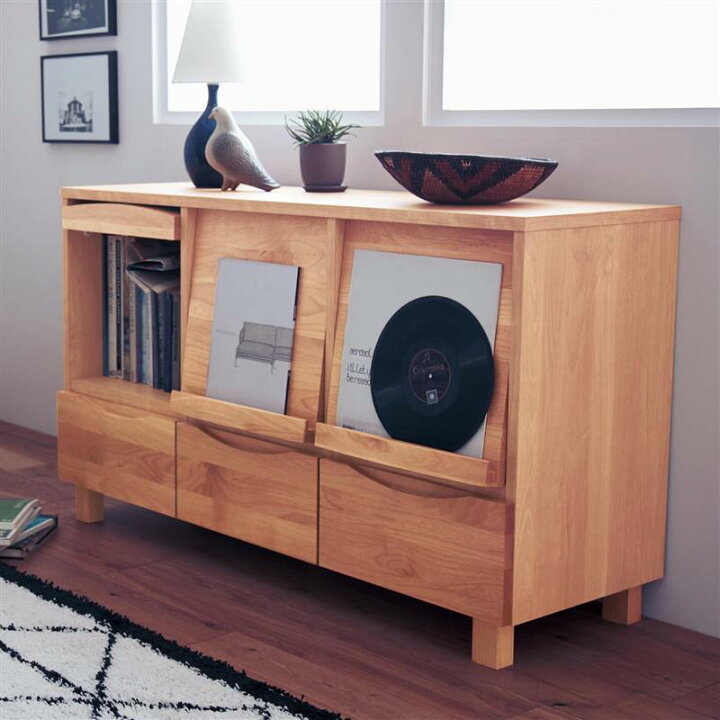 楽天市場】アルダー材 フラップローボード ナチュラル | 幅80cm 奥行 