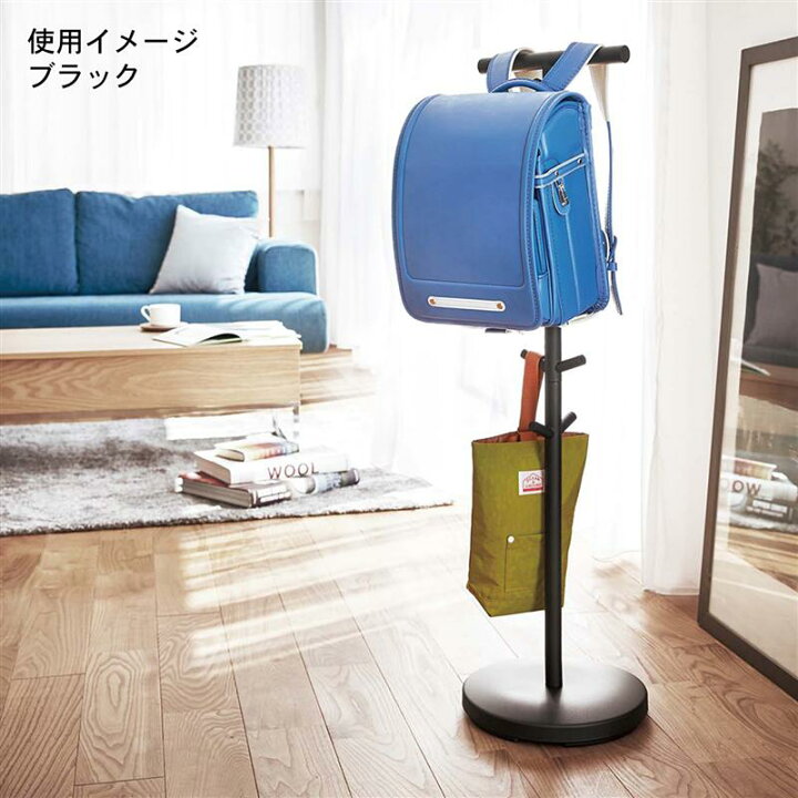 楽天市場 500円offクーポン レビュー記載でプレゼント ベルメゾン タワー Tower ランドセルが掛けられるキッズポールハンガー ホワイト ホワイト ブラック 収納 収納用品 ハンガーラック ポール ポールハンガー ラック ハンガー掛け ハンガーかけ 新生活