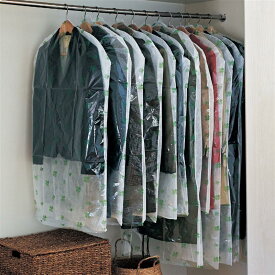 【店内ほぼP10倍! ~3/11 9:59】ベルメゾン ティッシュのように取り出せる洋服カバー グリーン（クローバー柄） 「 グリーン（クローバー柄） オレンジ（レース柄） 」◆ 50枚セット ◆(タイプ)