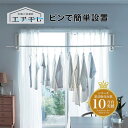 【15%OFF★3/3 20:00～3/11 9:59】[楽天1位] 浮かせて干す 壁付け物干し ピン設置 | ホワイト 耐荷重量10kg | [物干し…