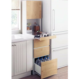 【200円OFFクーポン! 1/24 20:00~1/29 01:59】隙間ラック 上棚付き ステンレス天板 | Fタイプ 幅45 cm 奥行55cm 高さ17cm | スライド棚 扉付き 可動棚 シンプル おしゃれ キッチンボード カップボード レンジボード キッチン棚 新生活