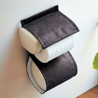 【クーポン&P10倍~6/11 9:59】[楽天1位] フェイクレザー トイレットペーパー ホルダーカバー | ライトベ…