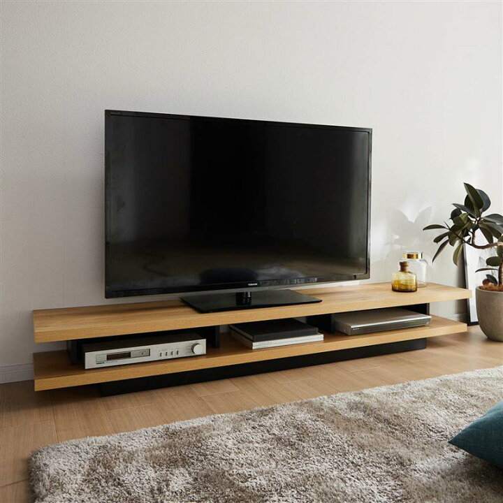 楽天市場】ベルメゾン すっきり見えにこだわったローテレビ台 「 150 