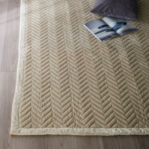 【P10倍~11/4 19:59】マイクロファイバー 洗える キルトラグ | 約130×190cm | わた入り 床暖房OK ホットカーペットOK 洗濯機OK ずれ防止バンド付きラグ ラグマット マット カーペット じゅうたん 絨